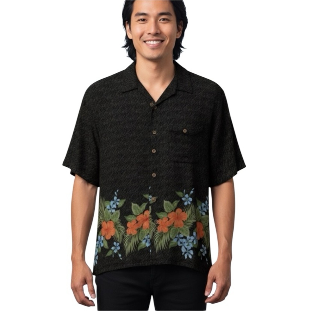 Puritan Mens Hawaiian Shirt Size Xl 46/48